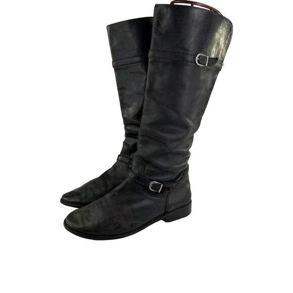 Frye Shirley Over-The-Knee Riding Boots US 8 B Black Equestrian Riding Boot - Picture 1 of 15